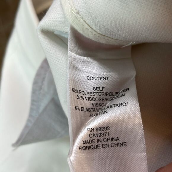 NWT Tibi Anson Cargo Skinny Pants with Back Hem Splits in Ivory Size 8 - Picture 10 of 11